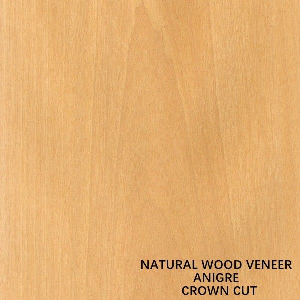 Đồ trang trí Đồ trang trí gỗ tự nhiên Anigre Flat Cut Crown Grain 0.18-0.55 mm Thickness