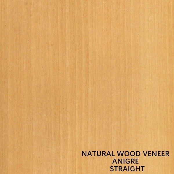 Trang trí Anigre gỗ tự nhiên Veneer Quarter cắt thẳng hạt Anigre cho cửa và cửa sổ