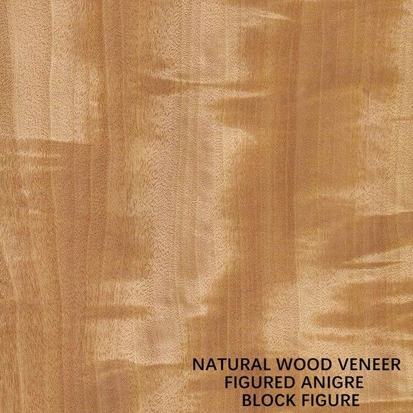 Anegre Châu Phi Veneer gỗ tự nhiên Khối Hình hạt Màu đồng nhất 0,5mm