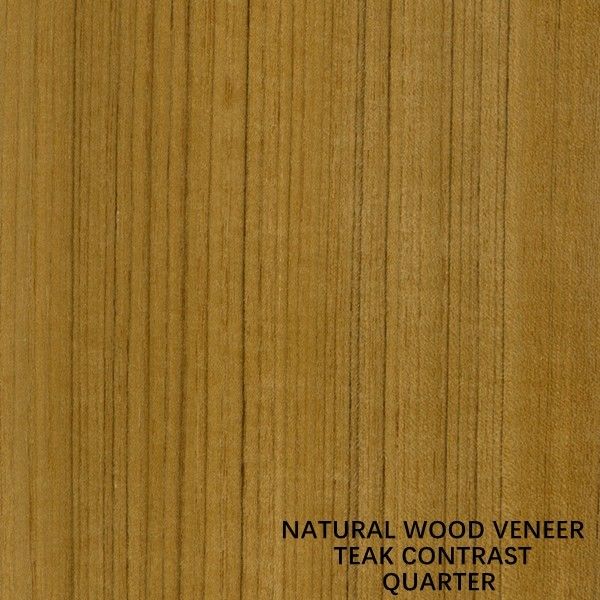 Lớp gỗ tếch lớp AAA Veneer tương phản Black Line Straight Grain cho ván ép lạ mắt