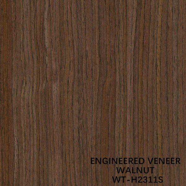 Recon Walnut Gỗ Veneer Hạt thẳng Kích thước tiêu chuẩn 2500 * 640mm để trang trí trong nhà