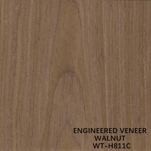 Cắt lát Recon Walnut Gỗ Veneer H811C Crown Copy 2500*640mm Cửa Da Kích thước Kéo dài