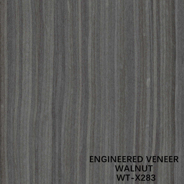 Man Made Walnut Wood Veneer Màu xám Hạt thẳng Chiều dài 2500-3050mm