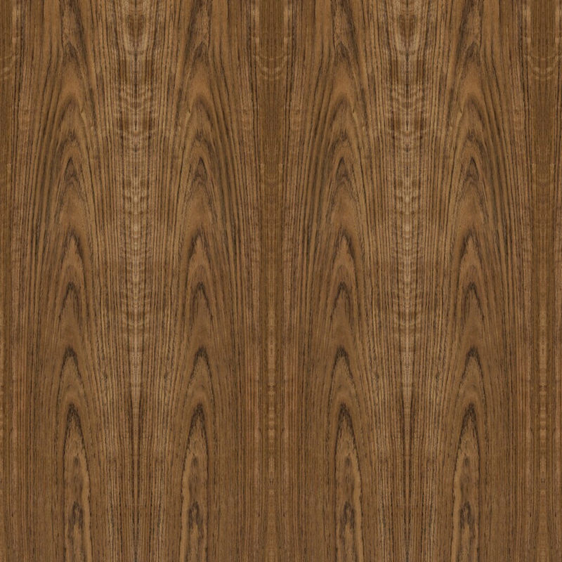 Gỗ tếch châu Phi tự nhiên Veneer Fancy Plywood Board Crown Grain cho đồ nội thất và tấm tủ