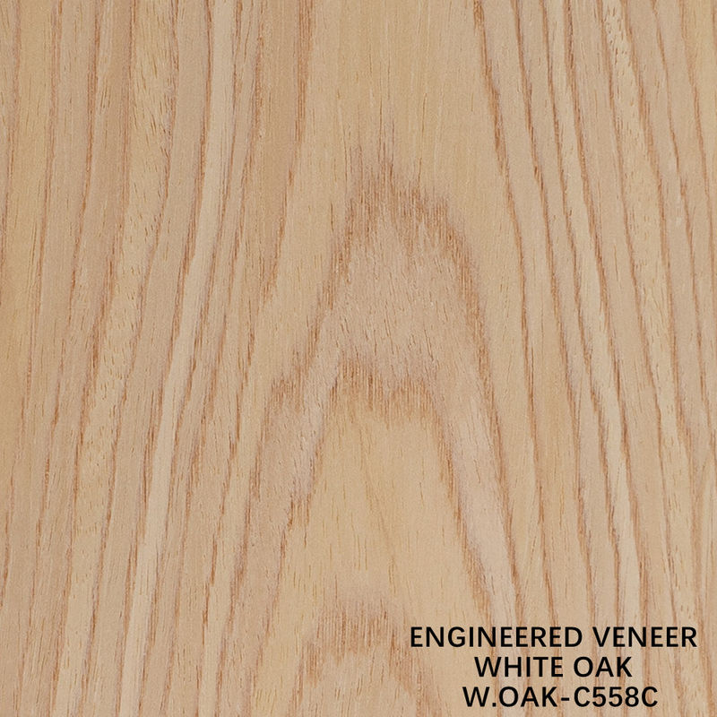 White Oak Thiết kế gỗ cắt phẳng Veneer Crown hạt 558C Cho trang trí khách sạn