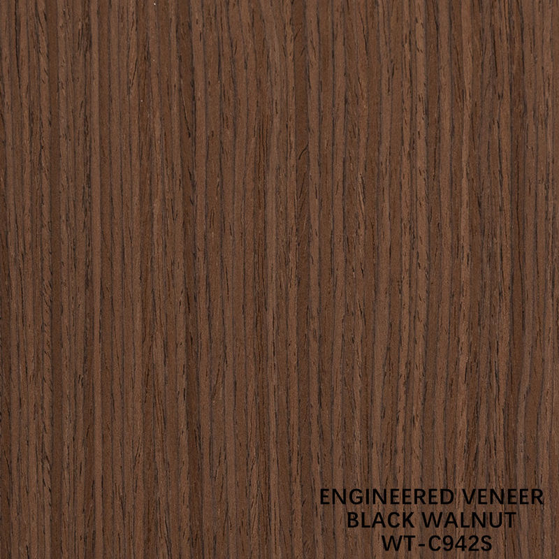 Thiết kế gỗ Walnut Veneer Quarter cắt dọc hạt 942s / 943s cho cửa nội thất