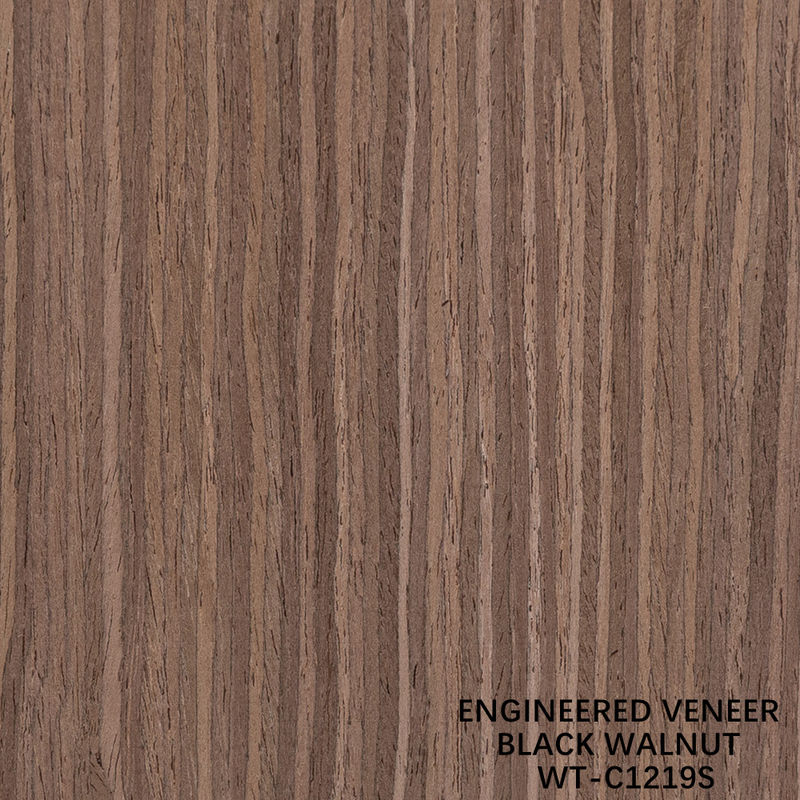 3100mm kích thước kéo dài gỗ Walnut veneer Quarter cắt hạt thẳng cho da cửa