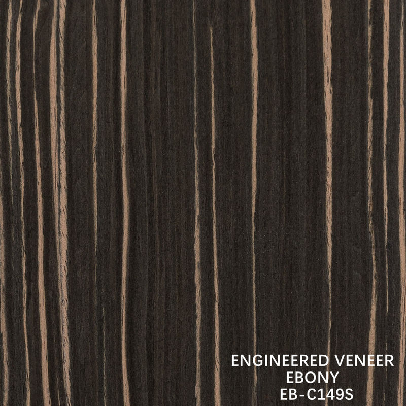Đường thẳng màu Ebony Thiết kế gỗ veneer cho fancy gỗ dán 640-1220mm Width Splicing