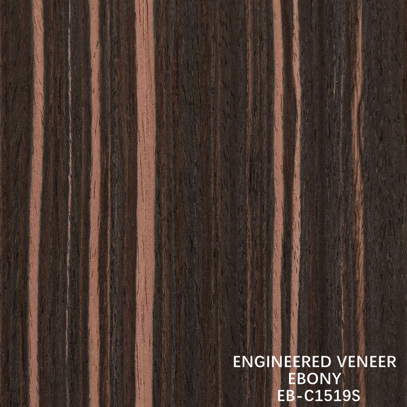 Sản phẩm gỗ Ebony nhân tạo Veneer hạt dọc Màu đỏ 2200-3100mm Chiều dài Cho trang trí khách sạn