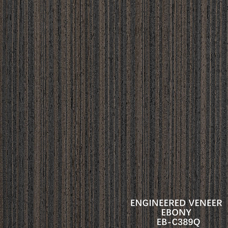 Brown kỹ thuật gỗ veneer Quarter cắt Ebony veneer Fineline cho cửa và mặt tủ