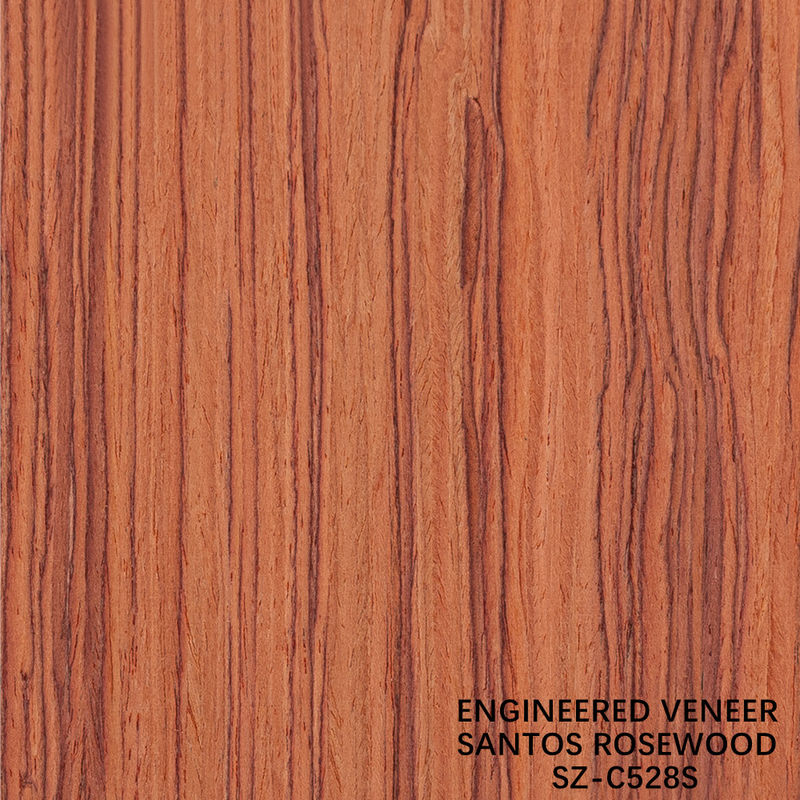 Fancy Wood Veneer Santos Rosewood Man-Made Veneer Sheet 2050-3200mm Cho nhạc cụ Trung Quốc Factory