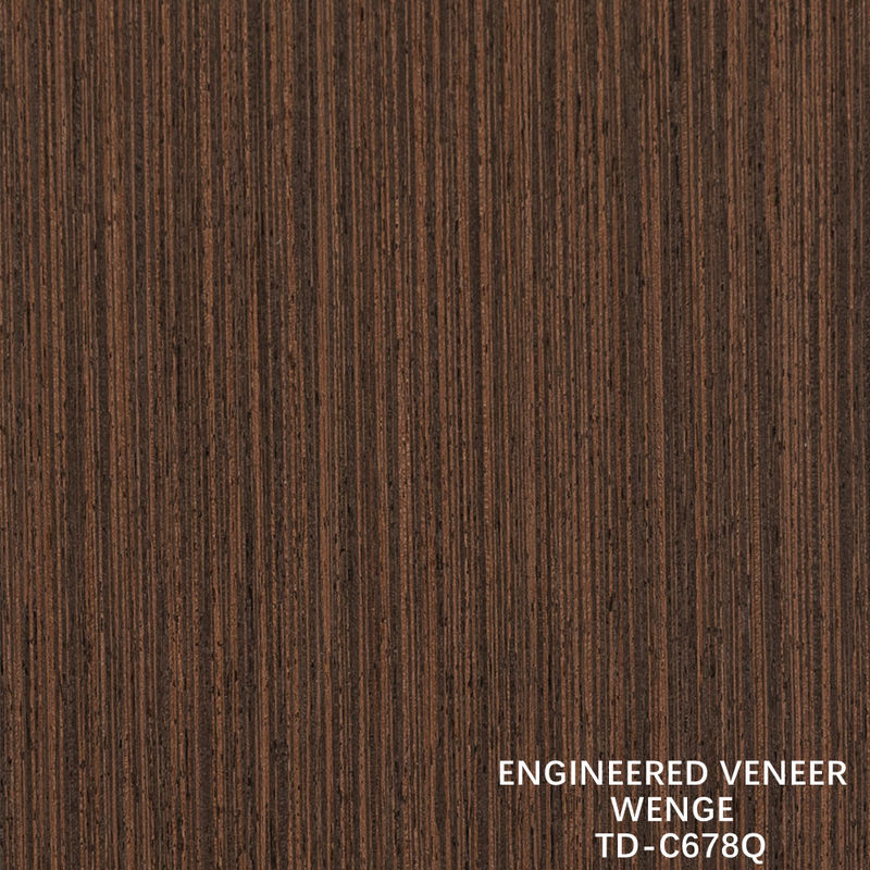 Gỗ kỹ thuật Veneer Cắt lát Wenge Vân gỗ Quarter Giá tốt cho trang trí khách sạn 3200mm TD-678Q/1403Q/2238Q
