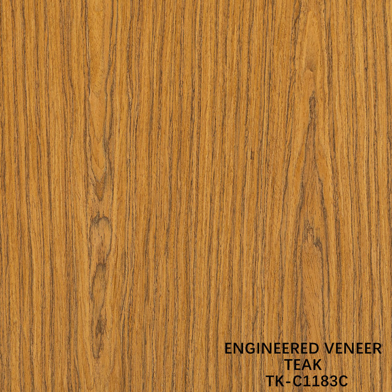 Fancy Composite Teak Wood Veneer Độ dài 2200mm Tùy chỉnh cho nội thất xe Yacat TK-1183C / 1699S / EVH