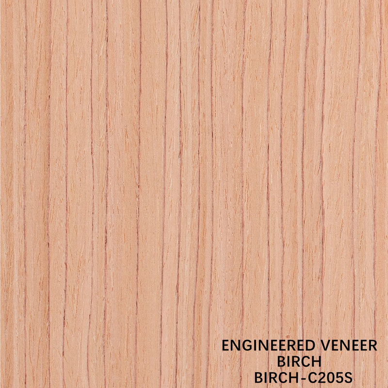 Thiết kế gỗ Birch Veneer 205S/205C lớp A cho tiêu chuẩn xuất khẩu nội thất cho cửa và mặt tủ