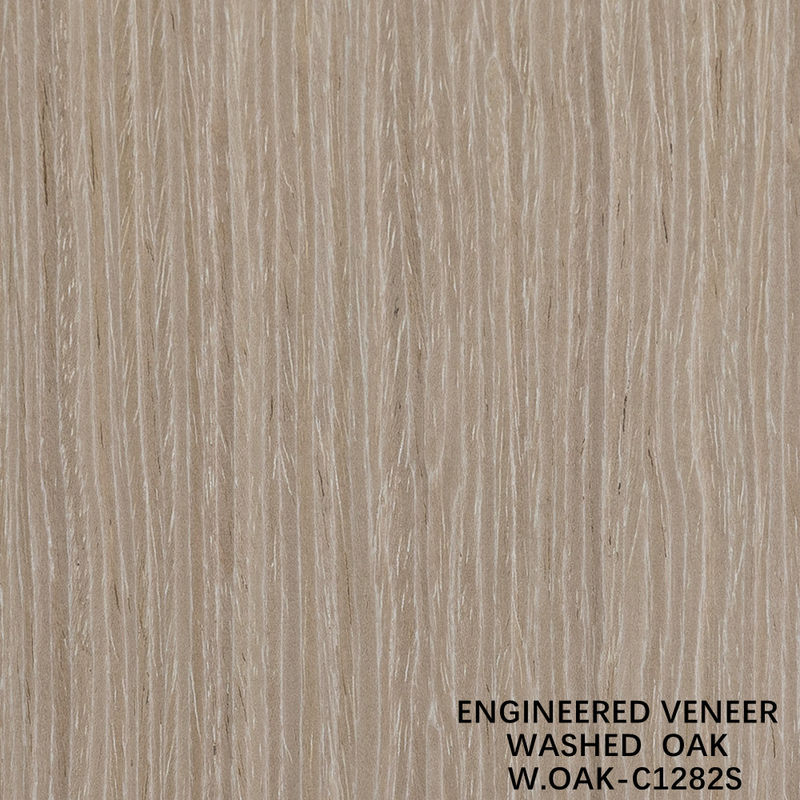 Thiết kế gỗ veneer đặc biệt rửa lá sồi hạt thẳng 2500-3200mm lột trở lại cho da cửa
