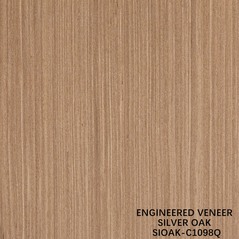 Thiết kế gỗ Veneer Quarter Cut Of Silver Oak Bảng Độ dày 0,4mm For For Cabinet Face