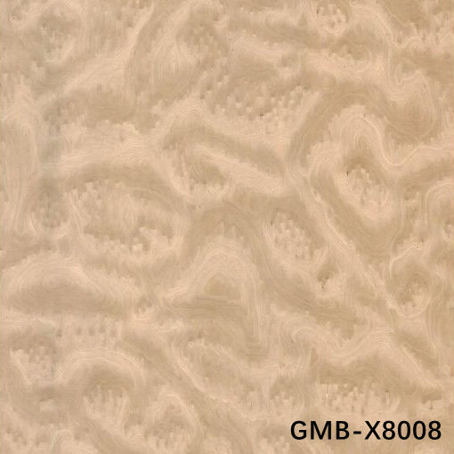 Nhân tạo gỗ veneer vàng Maple Burl 640-1280mm G.MB-X8008 Lòng lưng lông cho nội thất xe hơi