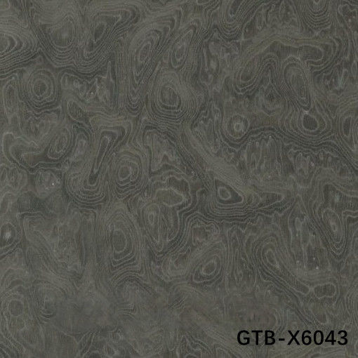 Mô phỏng gỗ veneer của cây xám Burl GTB-X6043 kích thước kéo dài 2850mm lột trở lại cho bảng tường khách sạn