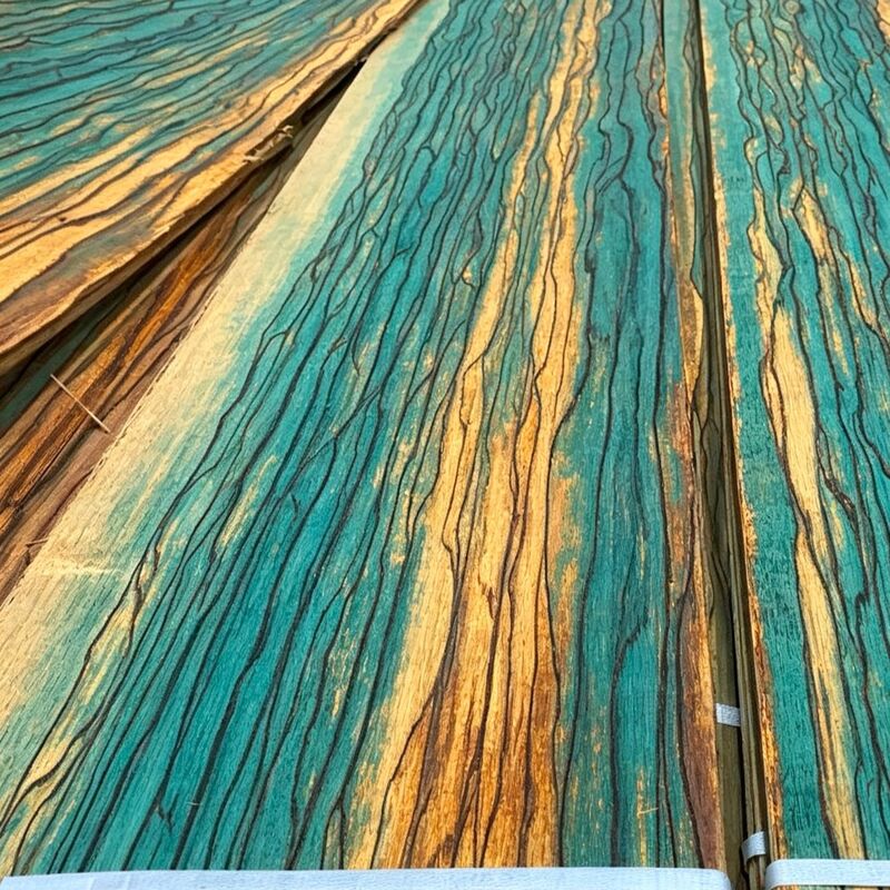 Eco Plant nhuộm gỗ tự nhiên veneer, sinh động màu sắc Iridescent gỗ veneer, bền vững trang trí veneer cho nội thất trang trí dự án 0.5mm
