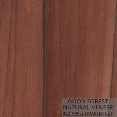 OEM Natural Apple Wood Veneer Vertical Grain Cut Veneer
