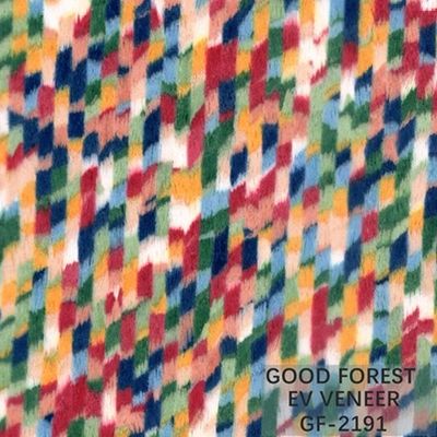 Tấm gỗ veneer màu EV Kết cấu không đều Tấm gỗ veneer trang trí ngọc trai