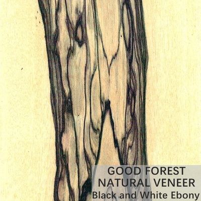 Nội thất ODM Gỗ tự nhiên Veneer Crown Cut Black And White Ebony