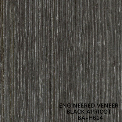 Black Apricot Fancy Gỗ Veneer tái chế H614 Quarter Cut Straight Grain 0,15-0,55mm