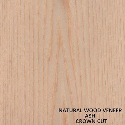 Đồ gỗ Ash tự nhiên Veneer cắt phẳng hạt vương miện cho mặt tủ