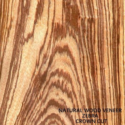 Tây Phi Veneer gỗ ngựa vằn tự nhiên Zebrano Flat Cut Crown Cut chất lượng cao cho nội thất xe hơi Trung Quốc làm cho