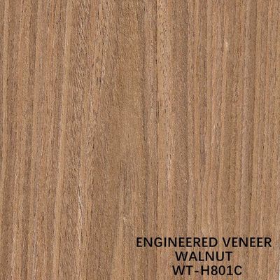 Veneer Gỗ Óc Chó Tái Tạo Cắt Phẳng Vân Gỗ Vành Khuyên Dùng Cho Cửa và Cửa Sổ Độ Dày 0.15-0.55mm WT-H801C