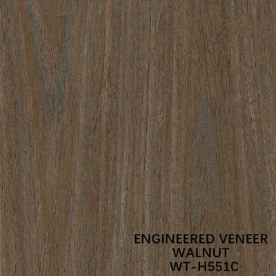 Veneer gỗ óc chó tự nhiên cắt phẳng, vân màu, ghép nối đến chiều rộng 640/1280mm cho ván ép trang trí WT-H551C