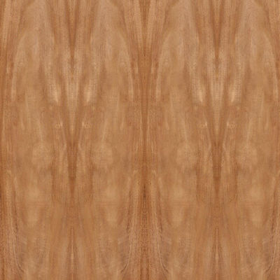 Natural Africa Mahogany Gỗ Veneer Crown Grain Kích thước tiêu chuẩn 2440 * 1220mm cho tủ cửa FSC