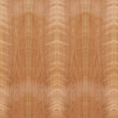 Fancy American Cherry Plywood Crown Cut Wood Veneer Dựa Mdf Particle Board cho đồ nội thất và tủ