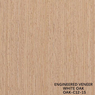 Mô phỏng gỗ Veneer Oak trắng 12-1s hạt thẳng 0.15-0.55mm Cho trang trí