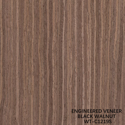 3100mm kích thước kéo dài gỗ Walnut veneer Quarter cắt hạt thẳng cho da cửa