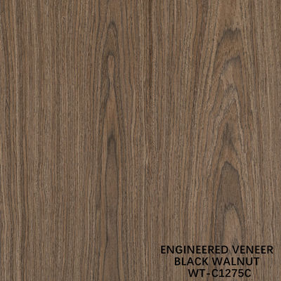 Mẫu gỗ tự nhiên veneer Crown Cut Walnut kích thước tiêu chuẩn 2500 * 640 cho bảng trang trí nội thất