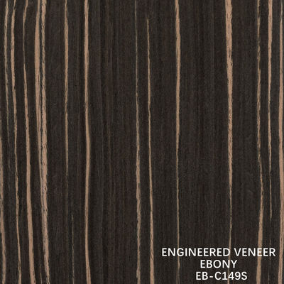 Đường thẳng màu Ebony Thiết kế gỗ veneer cho fancy gỗ dán 640-1220mm Width Splicing