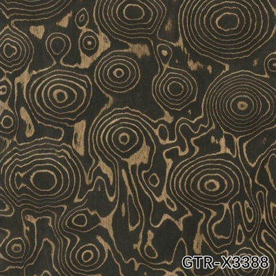 Vỏ gỗ nhân tạo của Golden Tree Ring 0.30mm G.TR-X3388 Slice Cut For Cabinet Face