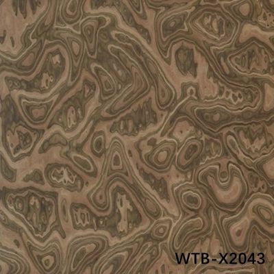 Gỗ Veneer Tái Tạo 2500*640mm Cắt Lát Vân Gỗ Burl Dùng Cho Cửa Nội Thất Có Thể Sao Chép Mẫu Của Khách Hàng
